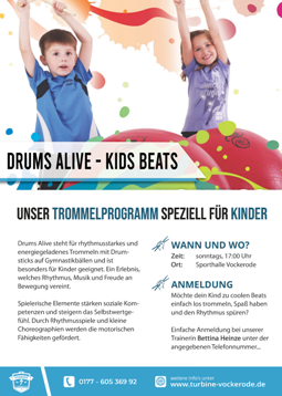 Flyer - Drums Alive Kids Beats