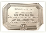 Ehrenplakette